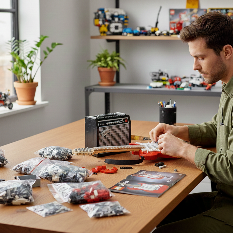 Guitar & Amp building blocks model - chaoxingtoys