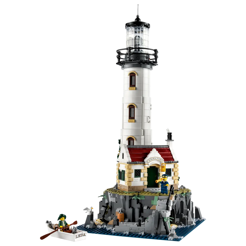 Motorized Lighthouse building blocks model - chaoxingtoys