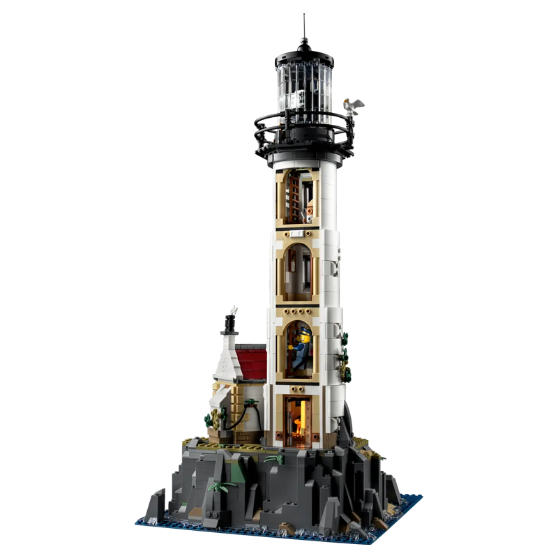 Motorized Lighthouse building blocks model - chaoxingtoys