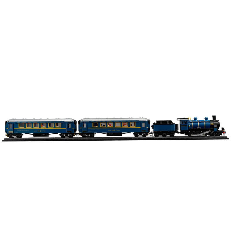 Luxury Vintage Steam Train building blocks model - chaoxingtoys