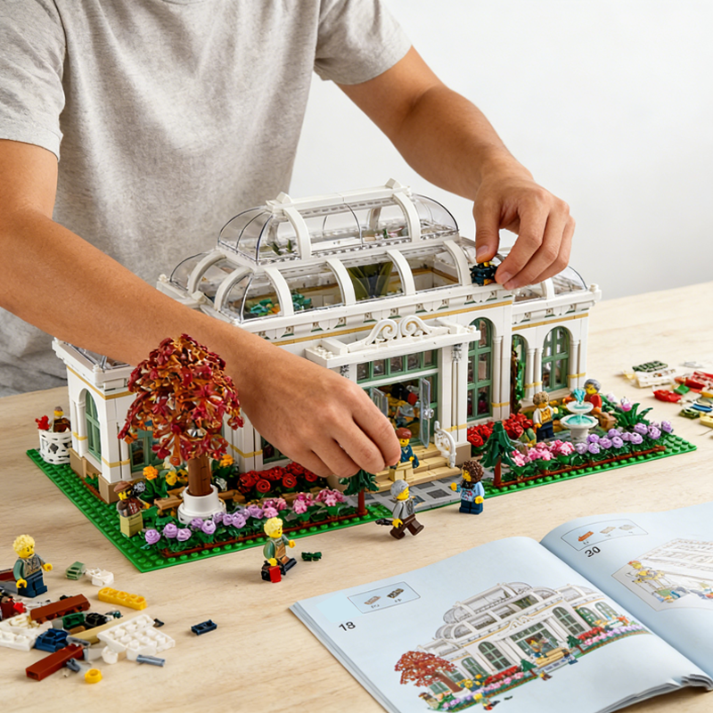 The Botanical Garden building blocks model - chaoxingtoys