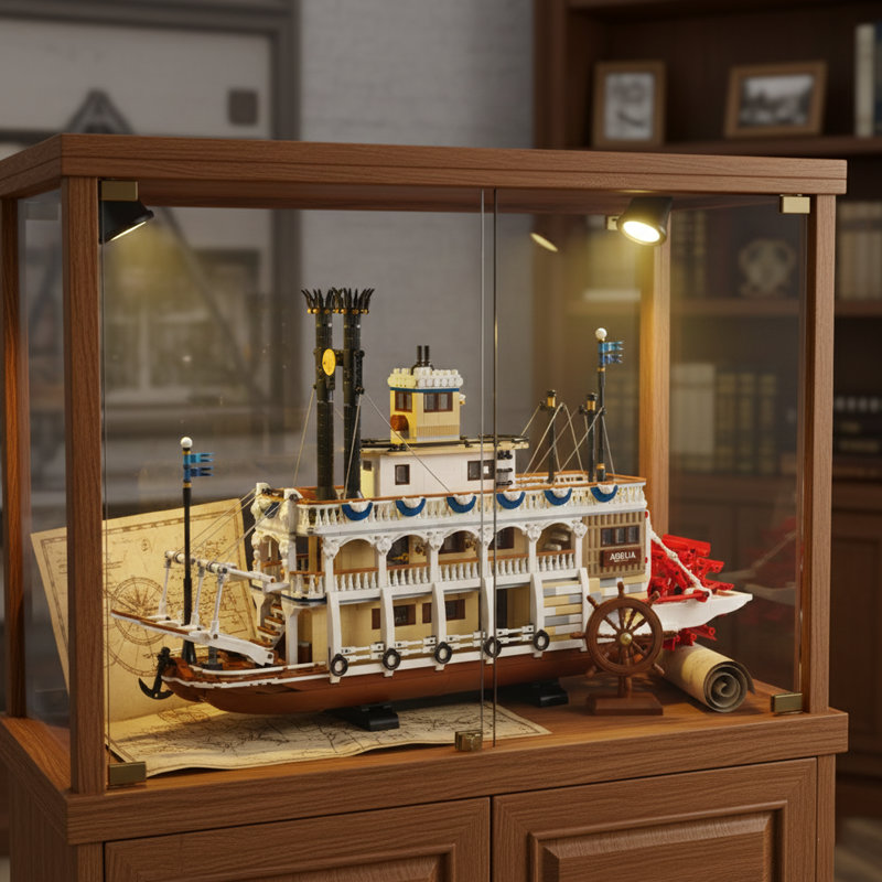 Steamboat building blocks 21356