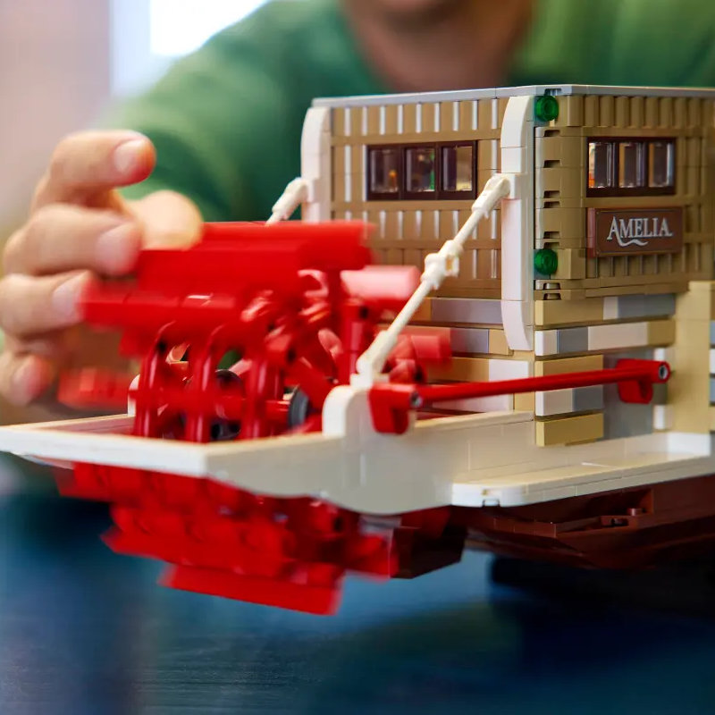Steamboat building blocks 21356