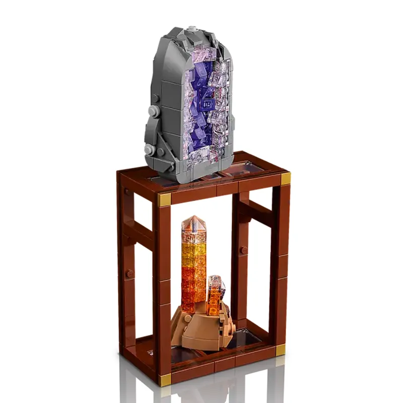 Crystal Mineral Showcase Build building blocks model - chaoxingtoys