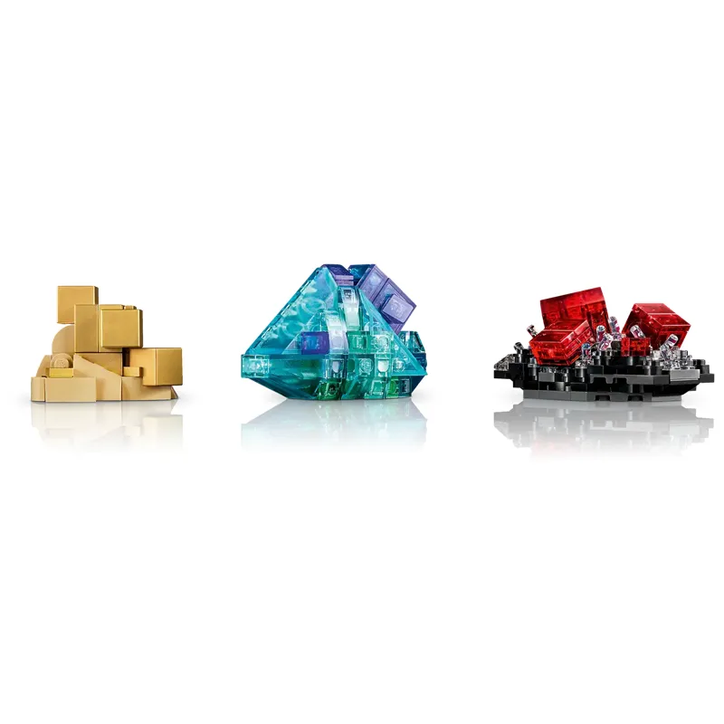 Crystal Mineral Showcase Build building blocks model - chaoxingtoys