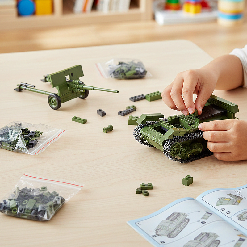 57 MM ZIS-2 T-20 ARMORED TRACTOR-chaoxingtoys