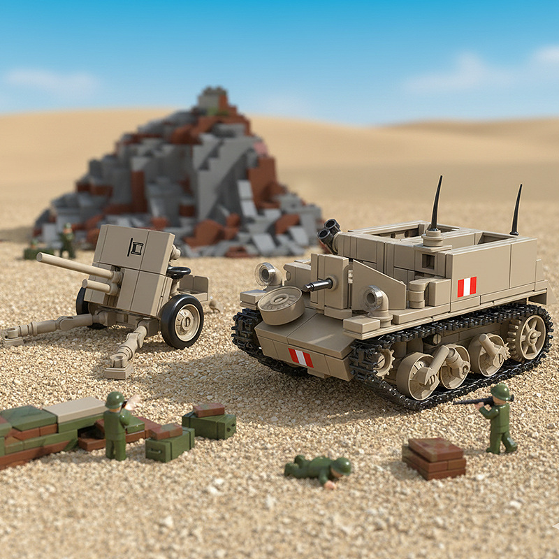 BREN GUN CARRIER ORDNANCE QF 2-POUNDER-chaoxingtoys