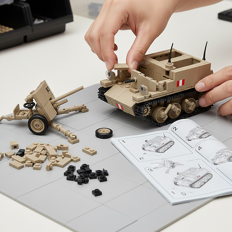 BREN GUN CARRIER ORDNANCE QF 2-POUNDER-chaoxingtoys