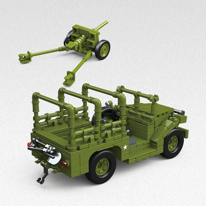 M3 37MM AT GUN DODGE BEEP WC52-chaoxingtoys