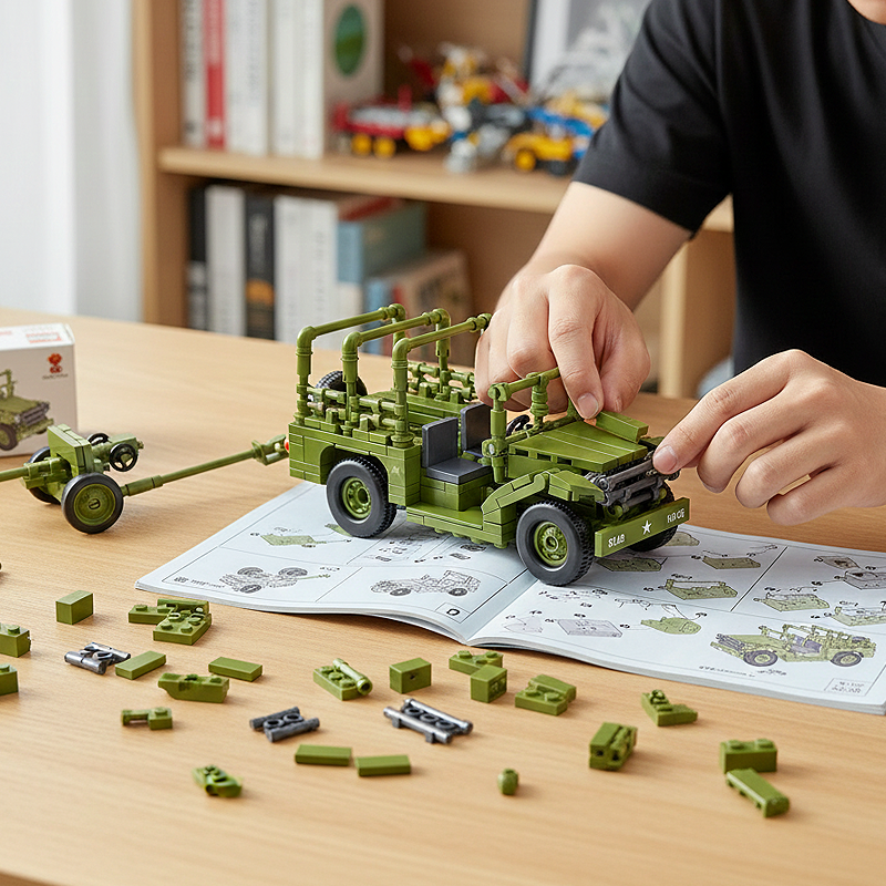 M3 37MM AT GUN DODGE BEEP WC52-chaoxingtoys