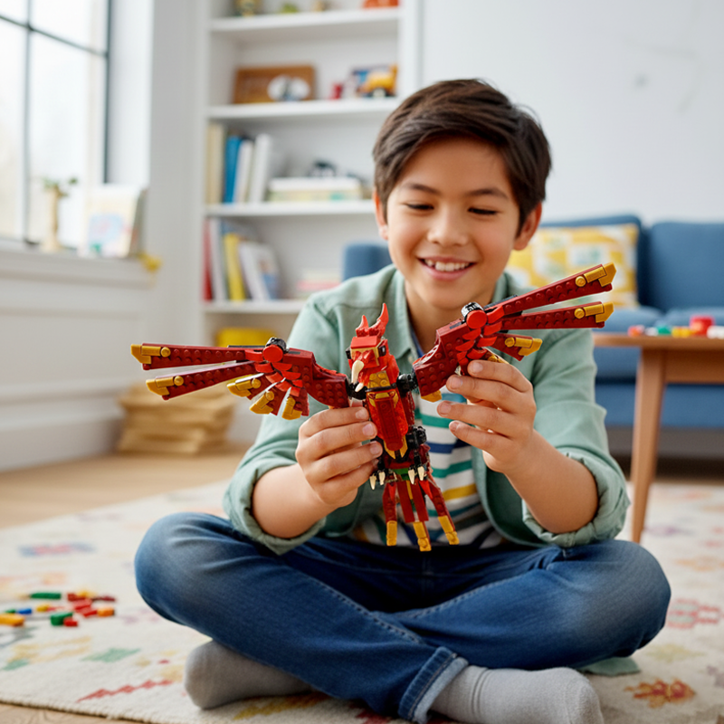 Medieval Fire Dragon building blocks model - chaoxingtoys