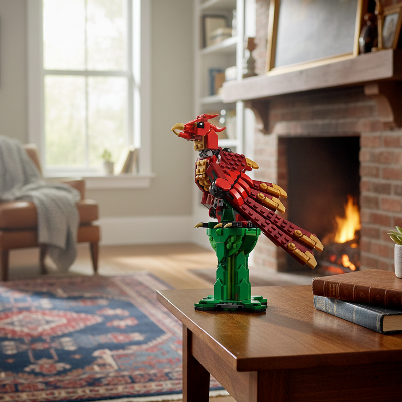 Medieval Fire Dragon building blocks model - chaoxingtoys