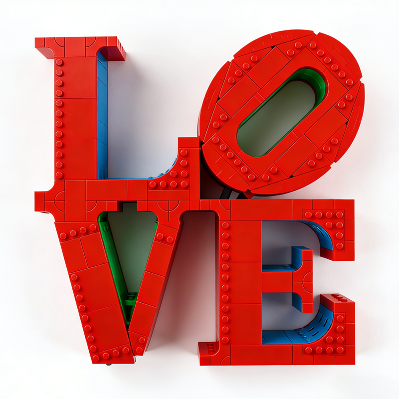 LOVE building blocks model - chaoxingtoys