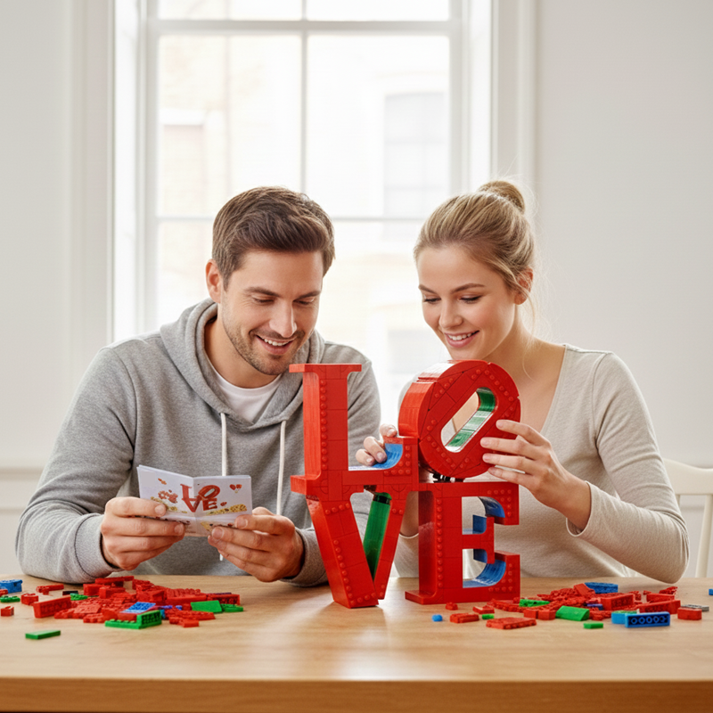 LOVE building blocks model - chaoxingtoys