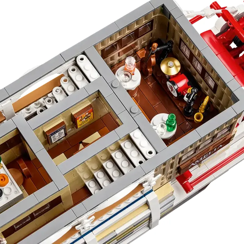 River Steamboat Amelia building blocks model - chaoxingtoys