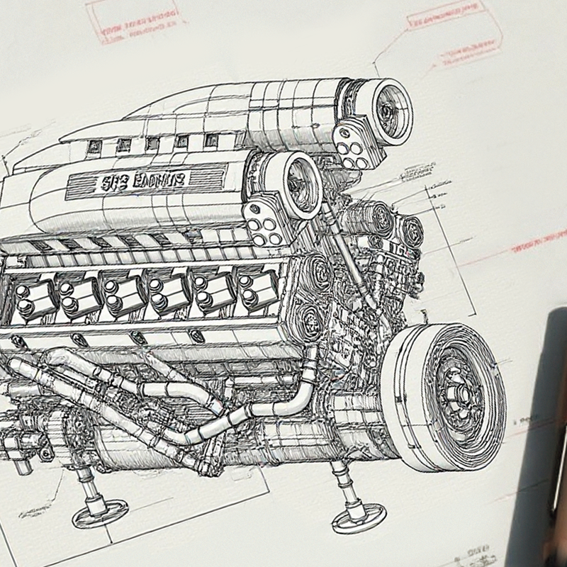 SP3 ENGINE With Motor