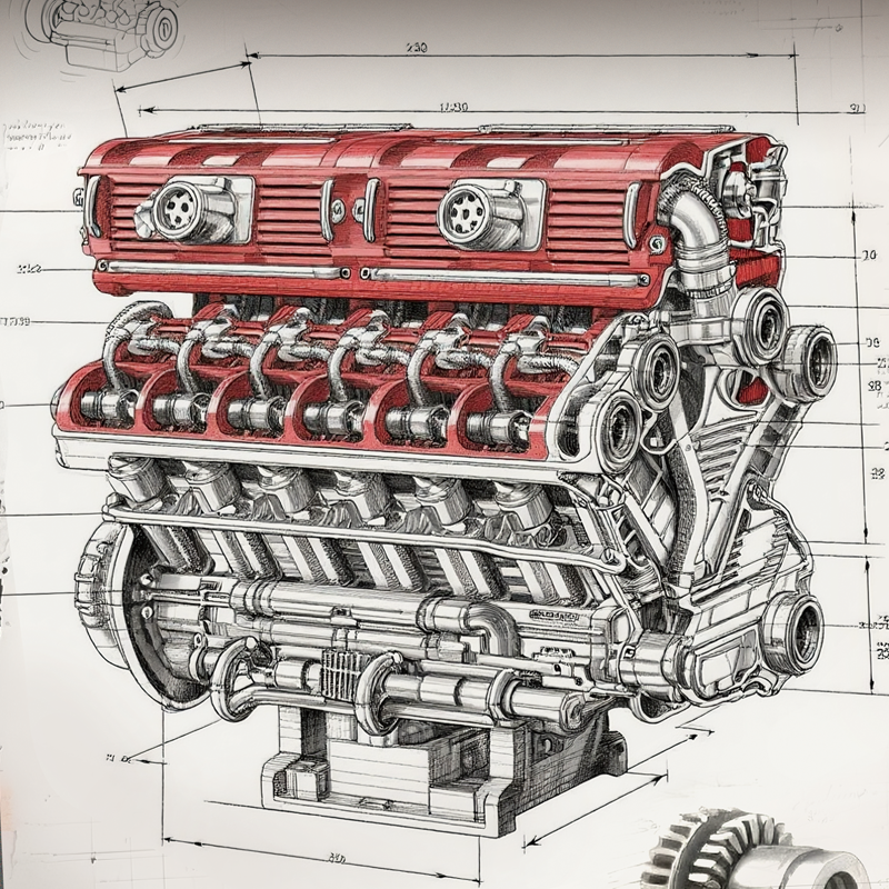 SP3 ENGINE With Motor-chaoxingtoys