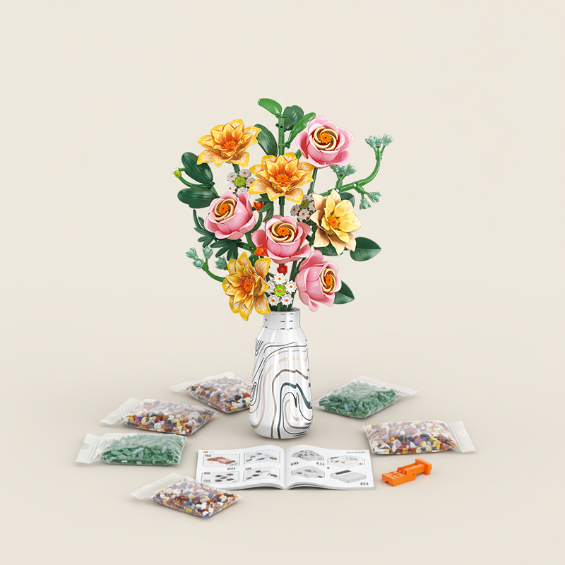 Rose & Autumn Chrysanthemum-chaoxingtoys