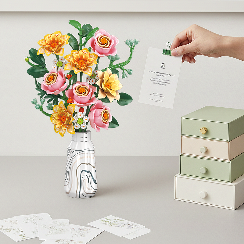 Rose & Autumn Chrysanthemum-chaoxingtoys