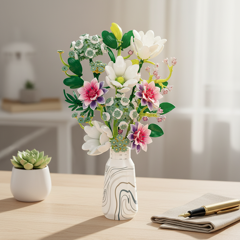 Lotus, Magnolia, Billy Balls & Autumn Chrysanthemum-chaoxingtoys