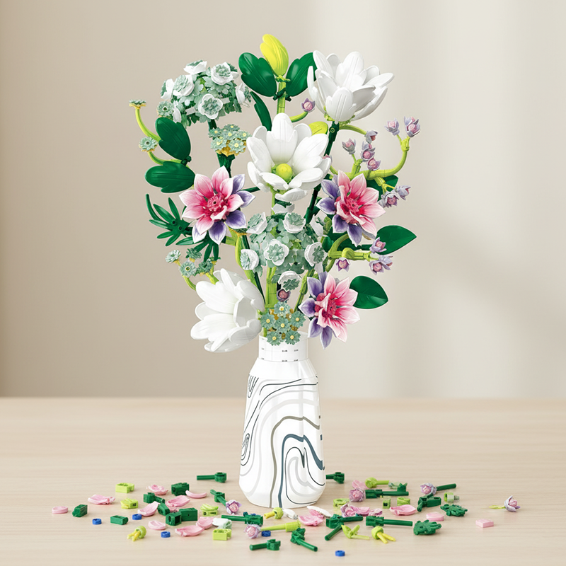 Lotus, Magnolia, Billy Balls & Autumn Chrysanthemum-chaoxingtoys