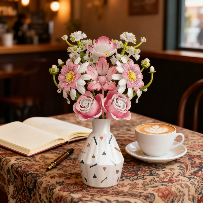 Camellia, Magnolia, Rose & Frans Gerbera-chaoxingtoys