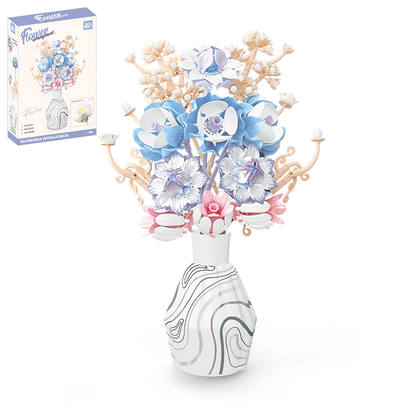 Snow Lotus, Yellow Ebony Orchid & Lotus-chaoxingtoys