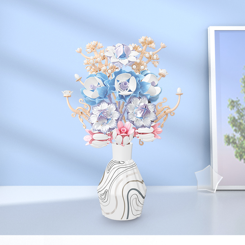 Snow Lotus, Yellow Ebony Orchid & Lotus-chaoxingtoys