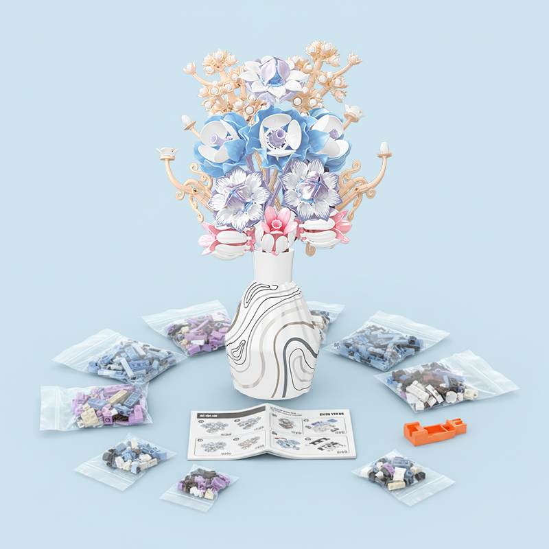 Snow Lotus, Yellow Ebony Orchid & Lotus-chaoxingtoys