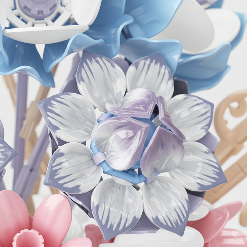 Snow Lotus, Yellow Ebony Orchid & Lotus-chaoxingtoys