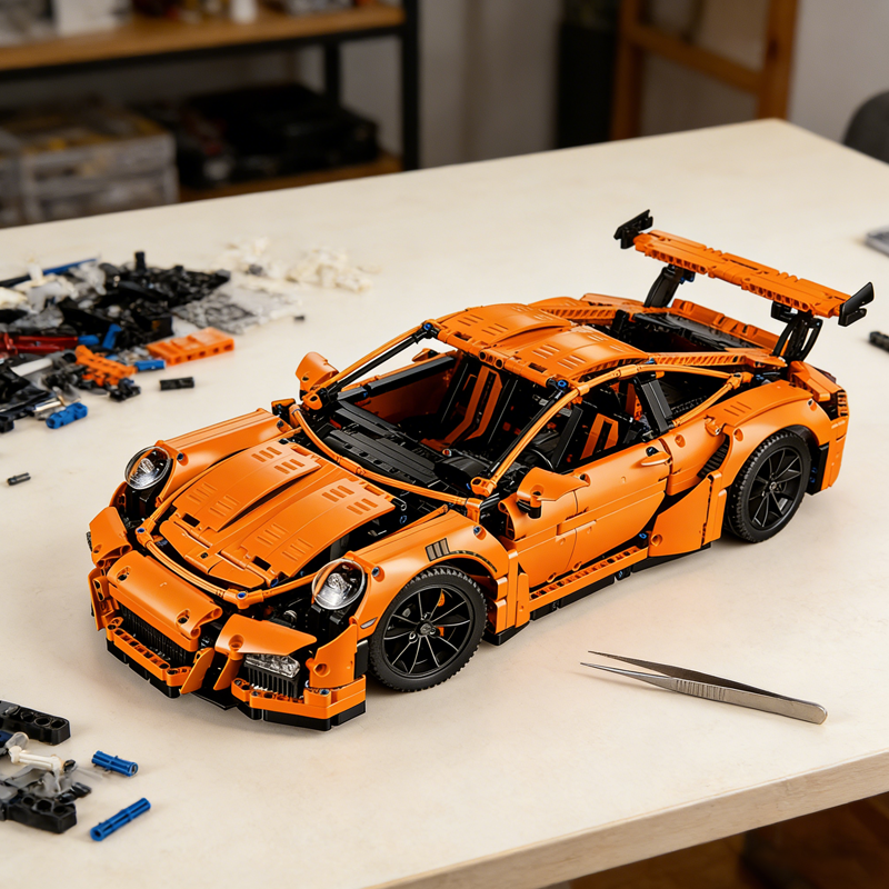 Porsche 911 GT3 RS building blocks model - chaoxingtoys