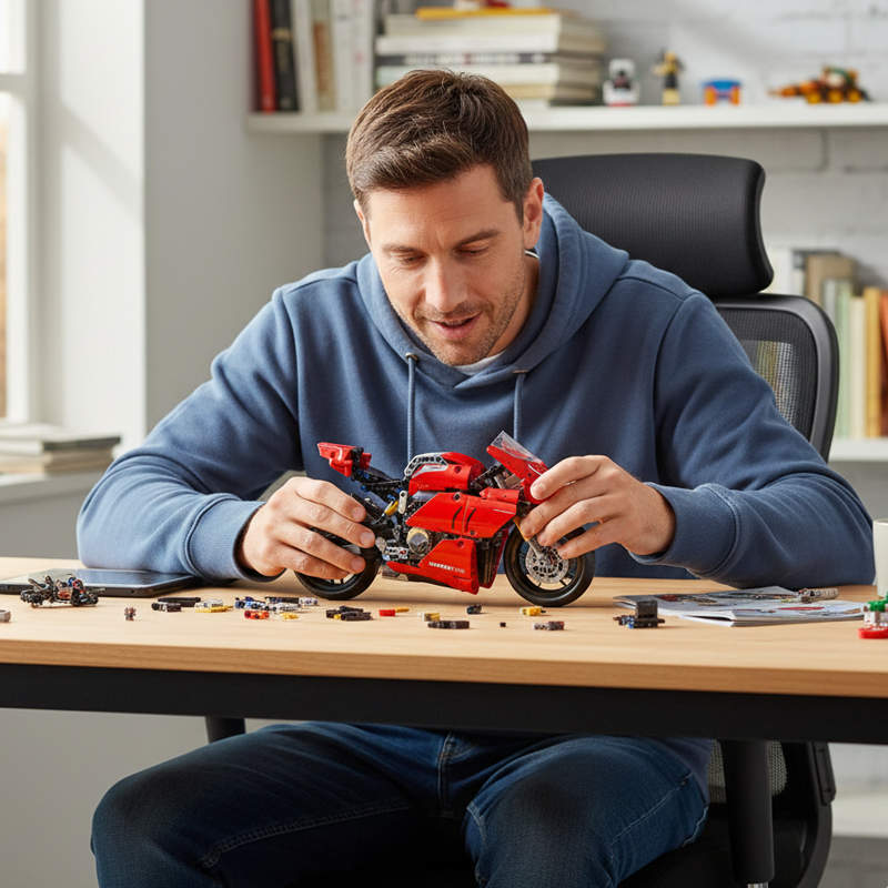 Ducati Panigale V4 R building blocks model - chaoxingtoys