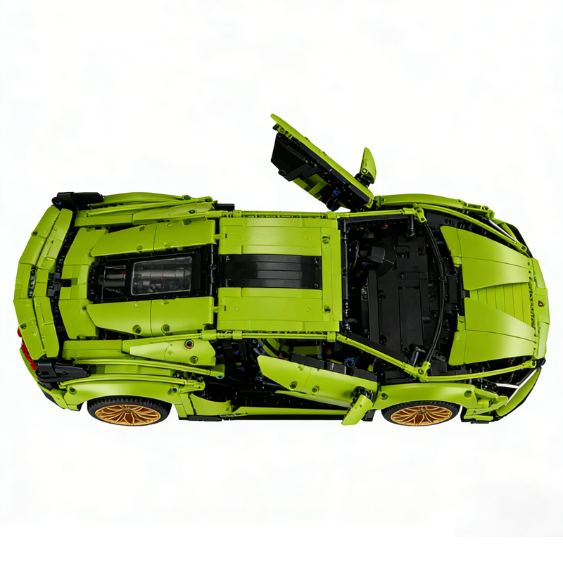 Green Limited-Edition Supercar Building Set-chaoxingtoys