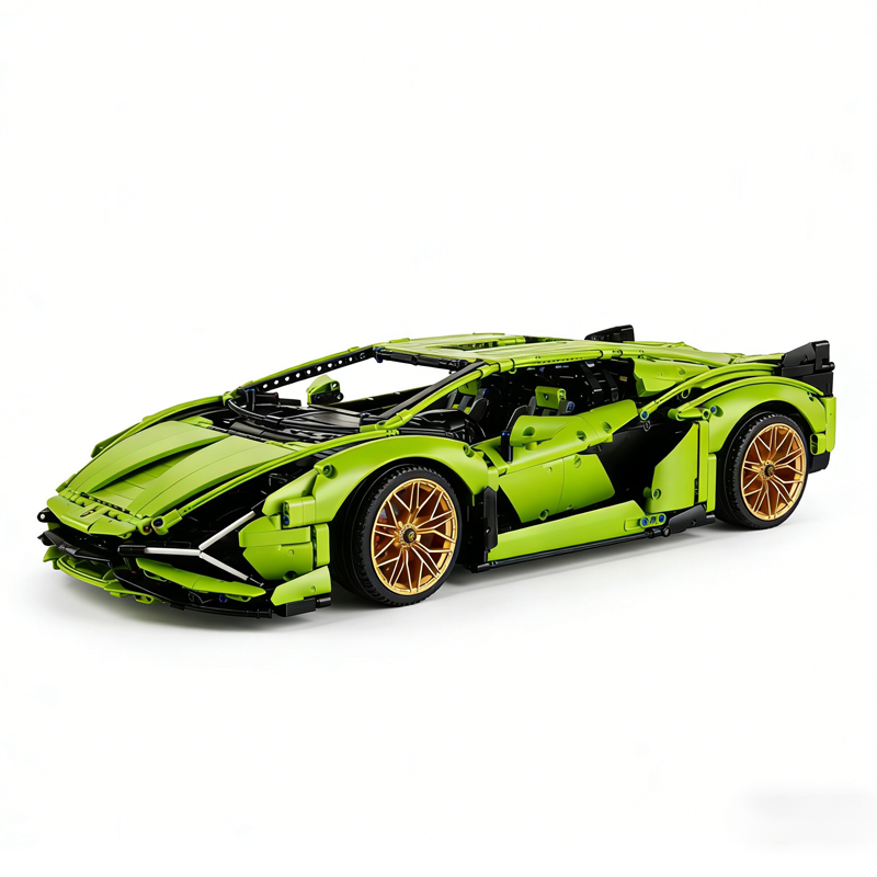 Green Limited-Edition Supercar Building Set-chaoxingtoys