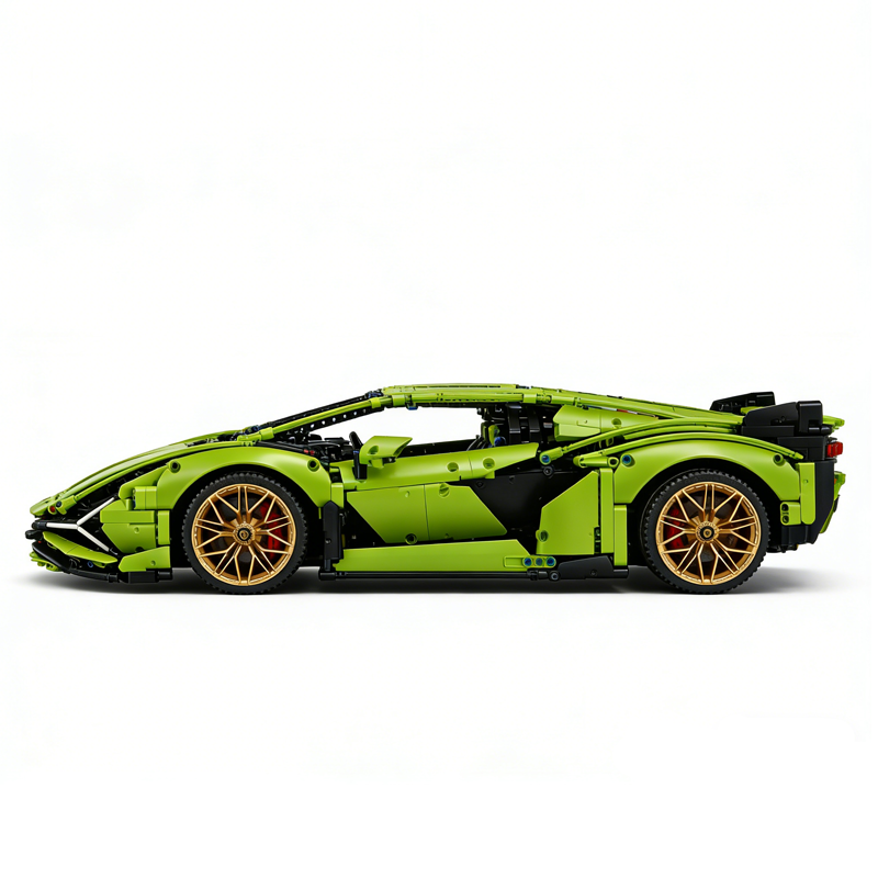 Green Limited-Edition Supercar Building Set-chaoxingtoys