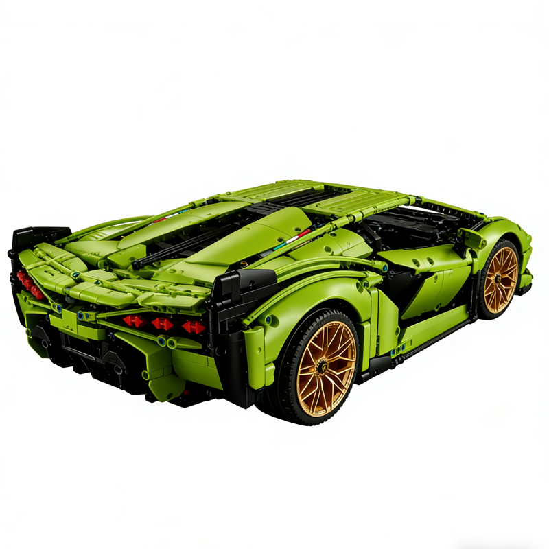 Green Limited-Edition Supercar Building Set-chaoxingtoys