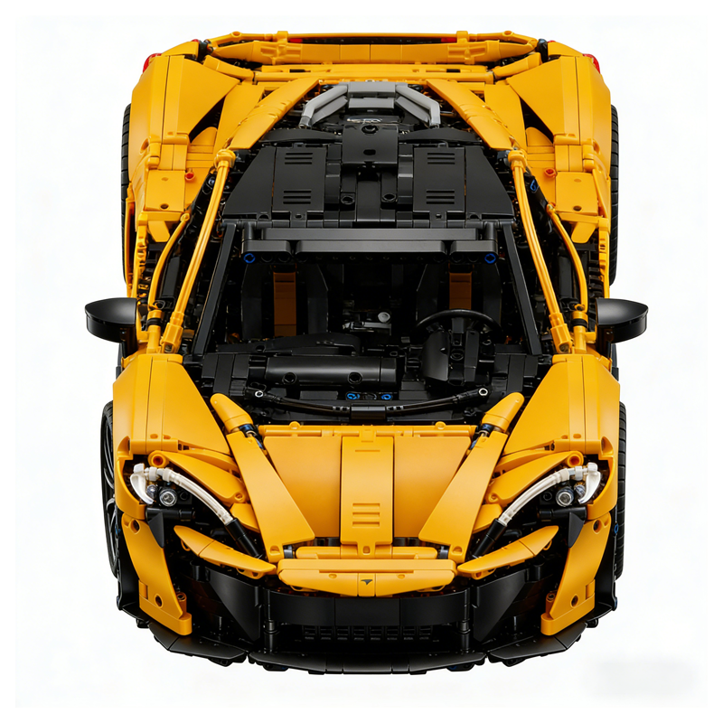 High-Performance Hybrid Supercar building blocks model - chaoxingtoys