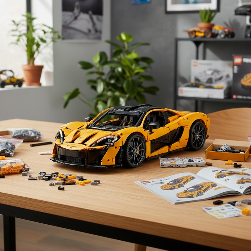 High-Performance Hybrid Supercar building blocks model - chaoxingtoys