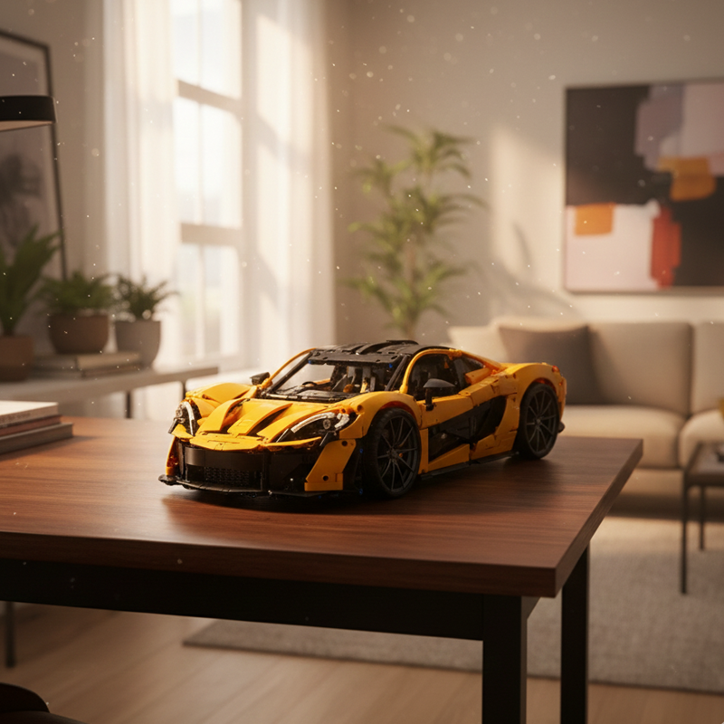 High-Performance Hybrid Supercar building blocks model - chaoxingtoys