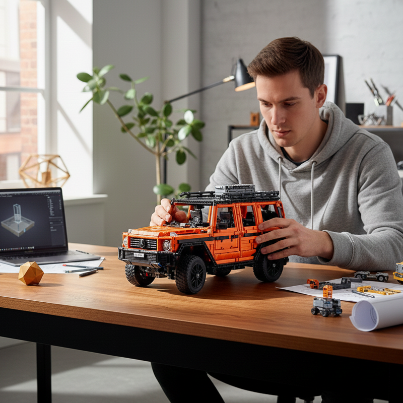 Luxury Off-Road SUV building blocks model - chaoxingtoys