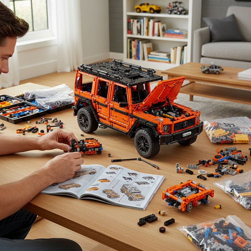 Luxury Off-Road SUV building blocks model - chaoxingtoys
