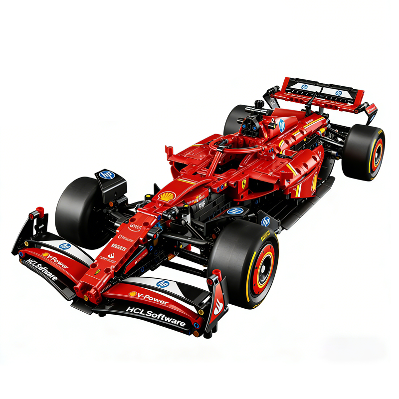 Red Formula Racing Car building blocks model - chaoxingtoys