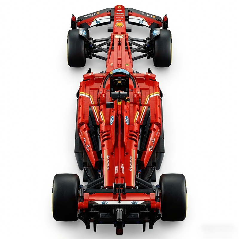Red Formula Racing Car building blocks model - chaoxingtoys