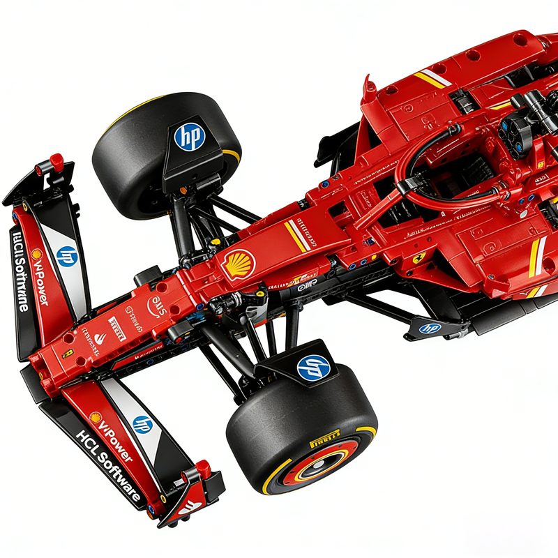 Red Formula Racing Car building blocks model - chaoxingtoys