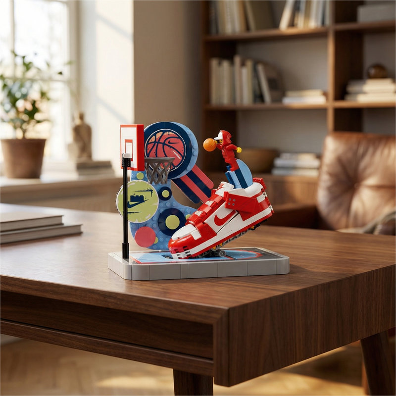 Nike Dunk Trickshot building blocks model - chaoxingtoys