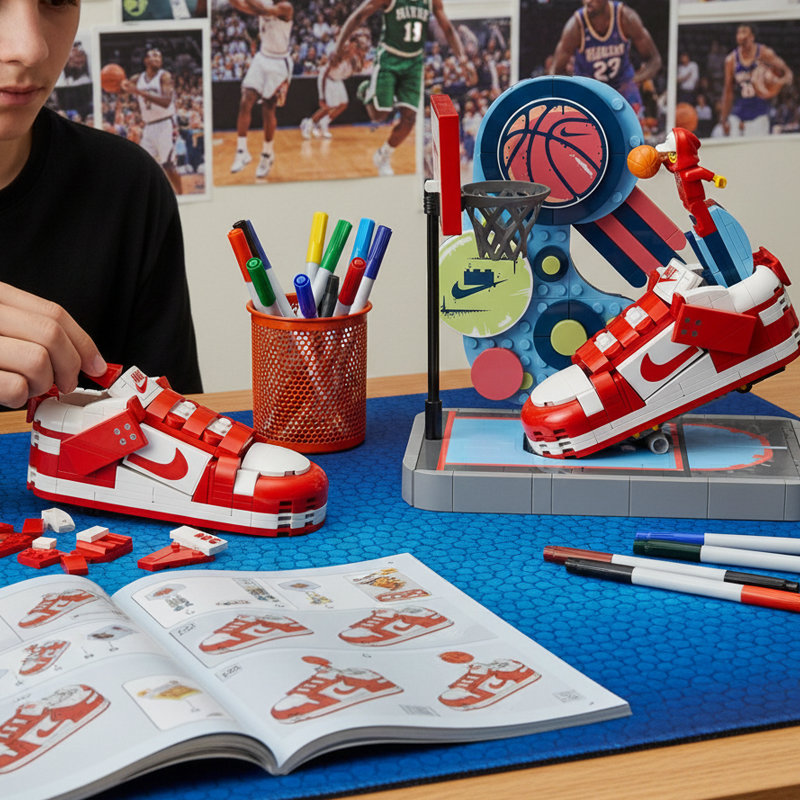 Nike Dunk Trickshot building blocks model - chaoxingtoys