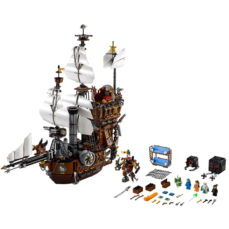 Metalbeard Pirate Ship building blocks model - chaoxingtoys