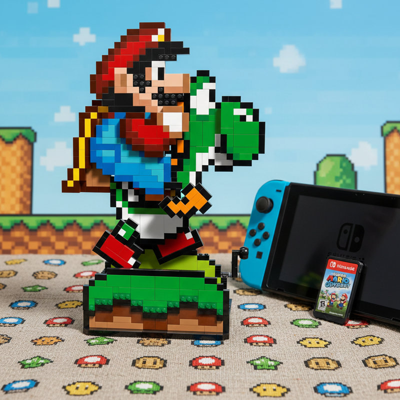 Mario & Yoshi building blocks 71438