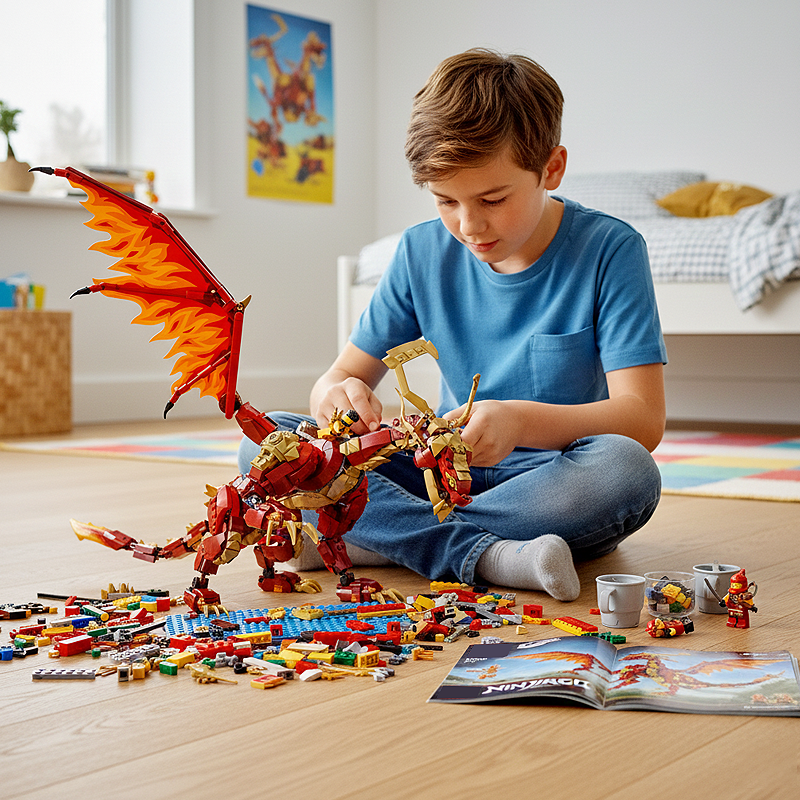 Dynamic Motion Dragon building blocks model - chaoxingtoys