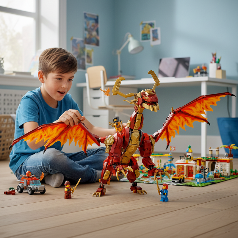 Dynamic Motion Dragon building blocks model - chaoxingtoys